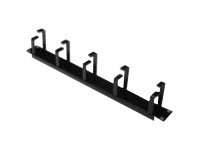 1U Cable Management Panel with Cable Rings for 483mm (19 inch) Cabinets