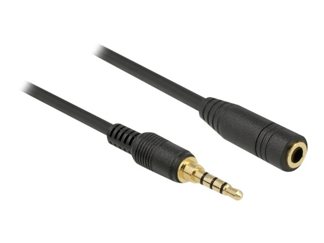 Delock Forlængerkabel til audio 50cm Sort