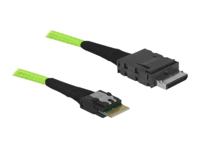 DeLOCK OCuLink Serial Attached SCSI (SAS) internt kabel Grøn 1m