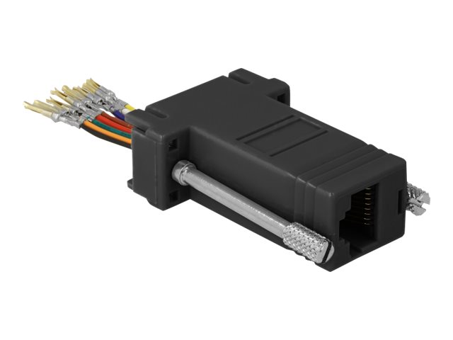 DeLOCK Adapter Sub-D 9 pin female to RJ45 female Assembly Kit Seriel adapter Sort