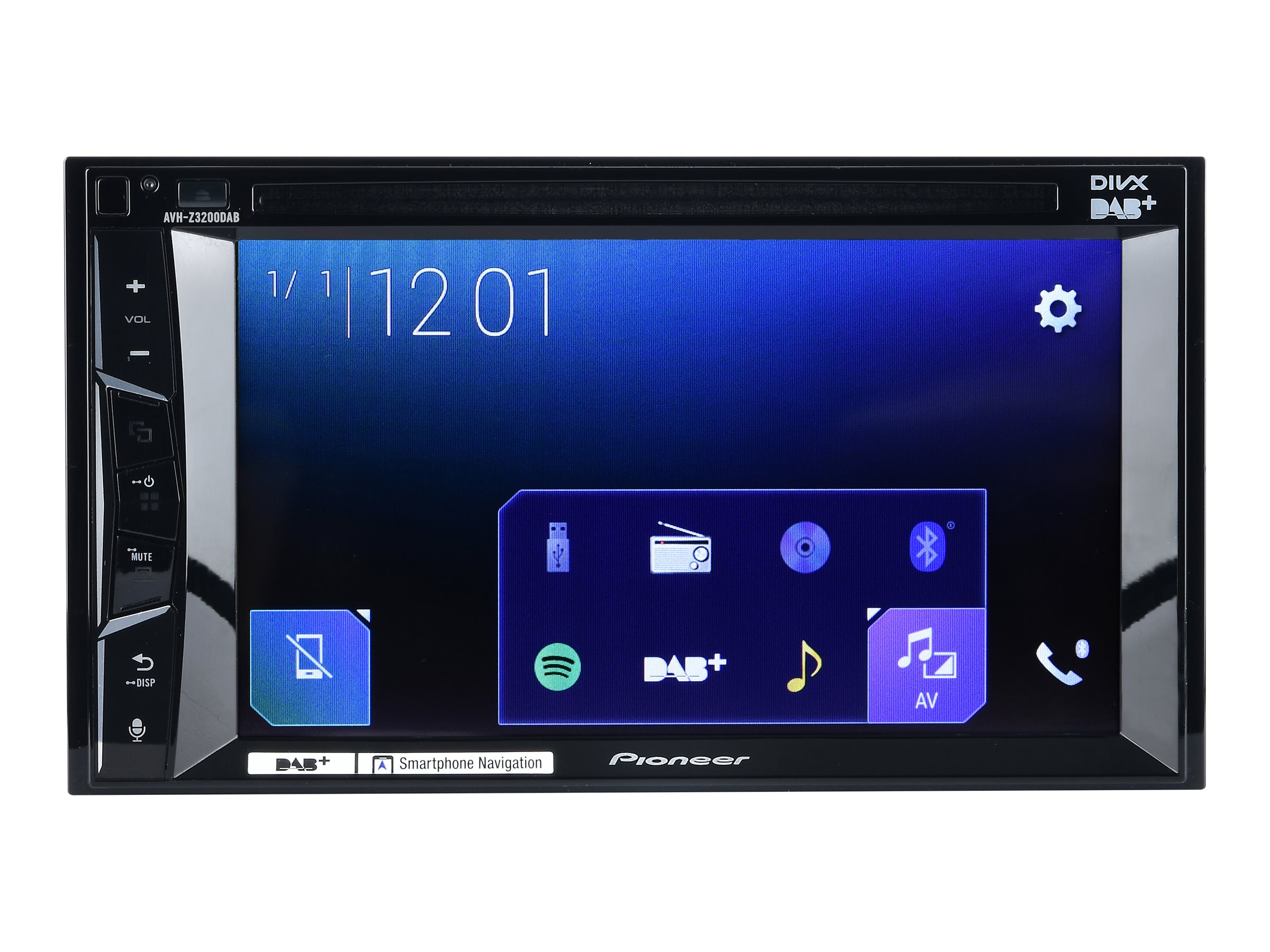 Pioneer AVH Z3200DAB DVD-modtager 6.2 50 watt x 4