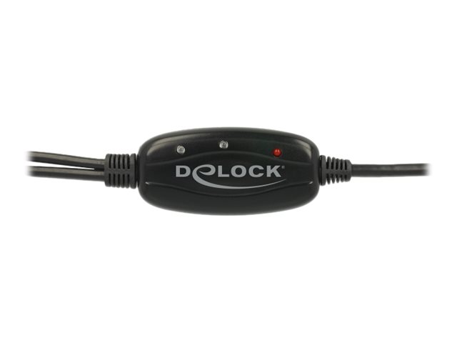 Delock Adapter USB 2.0 Type-A > 2 x Serial DB9 RS-232 USB / serielkabel 1.5m Sort Grøn Gul