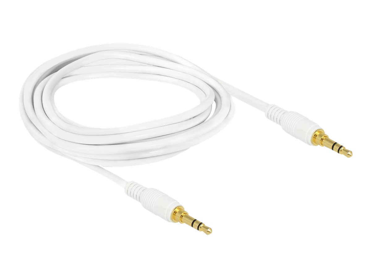 Delock Audiokabel 2m Hvid