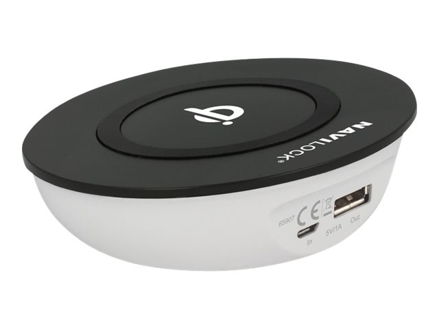 Navilock Trådløs opladningsstander 1xUSB-A 2.0