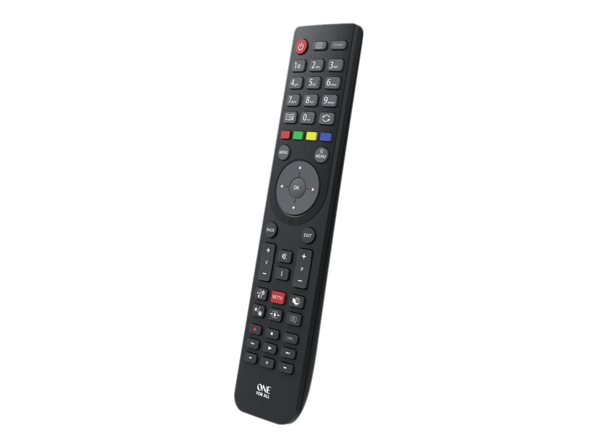 One for All URC1918 Telefunken TV Replacement Remote Universal fjernstyring Sort