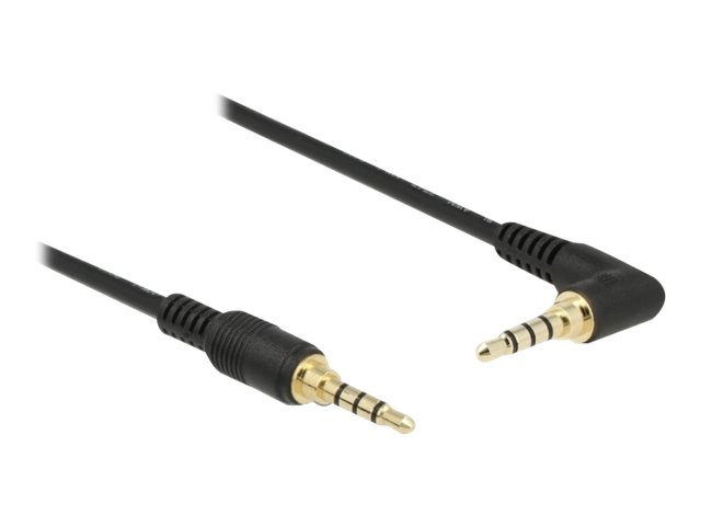 Delock Audiokabel 2m Sort