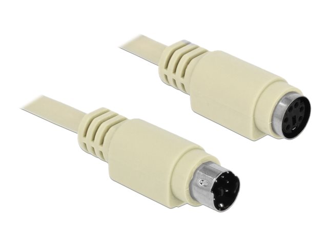 Delock Forlængerkabel tastatur / mus 1.8m Beige