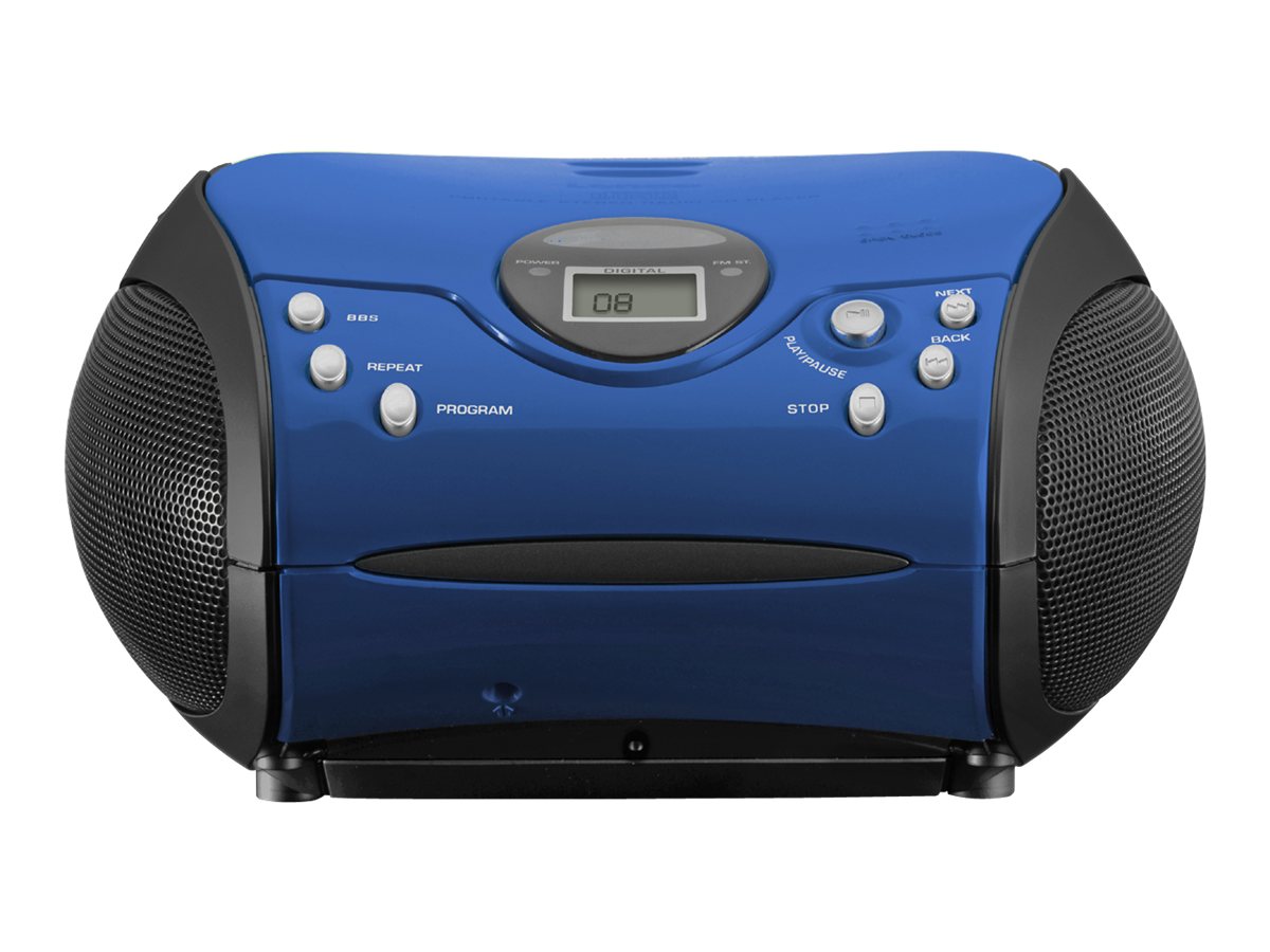 Lenco SCD-24 Boombox Sort Blå