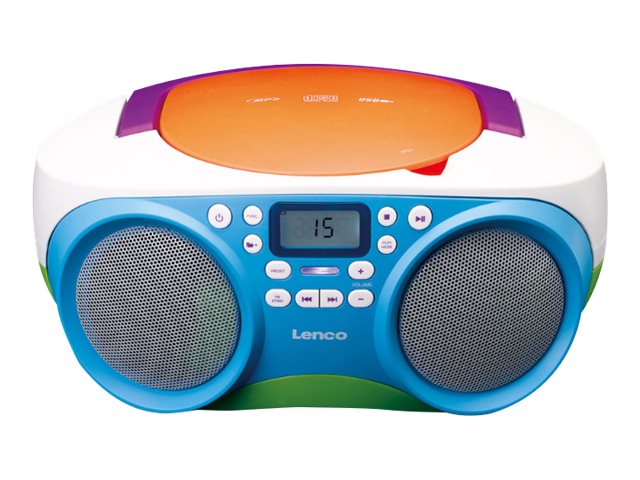 Lenco SCD-41 Boombox Blå Grøn Hvid
