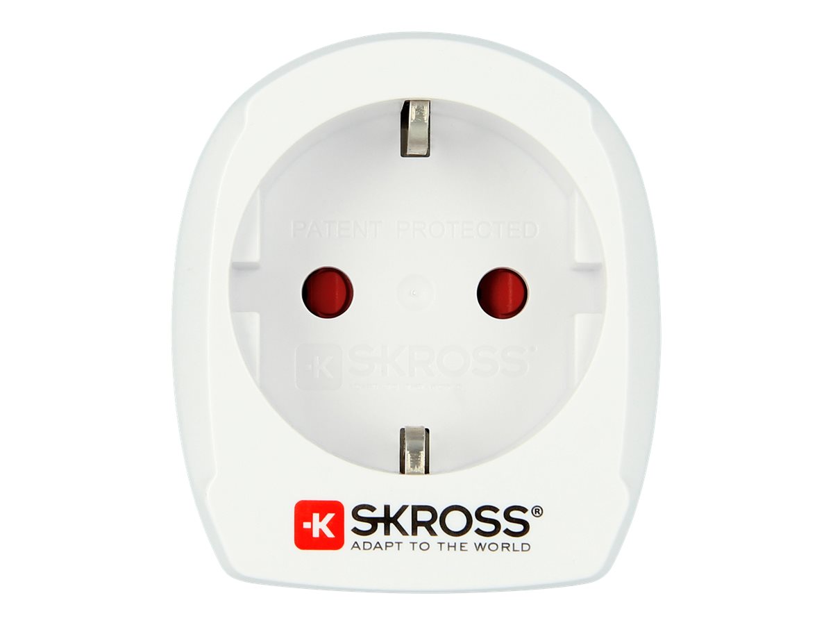 SKROSS Europe to USA Strømkontaktadaptersæt Hvid