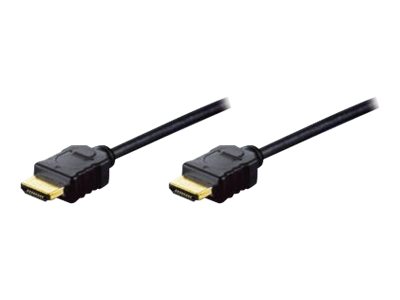 HDMI High Speed connection cablee - type A M/M - 3m - Ultra HD 60p - Gold - Black