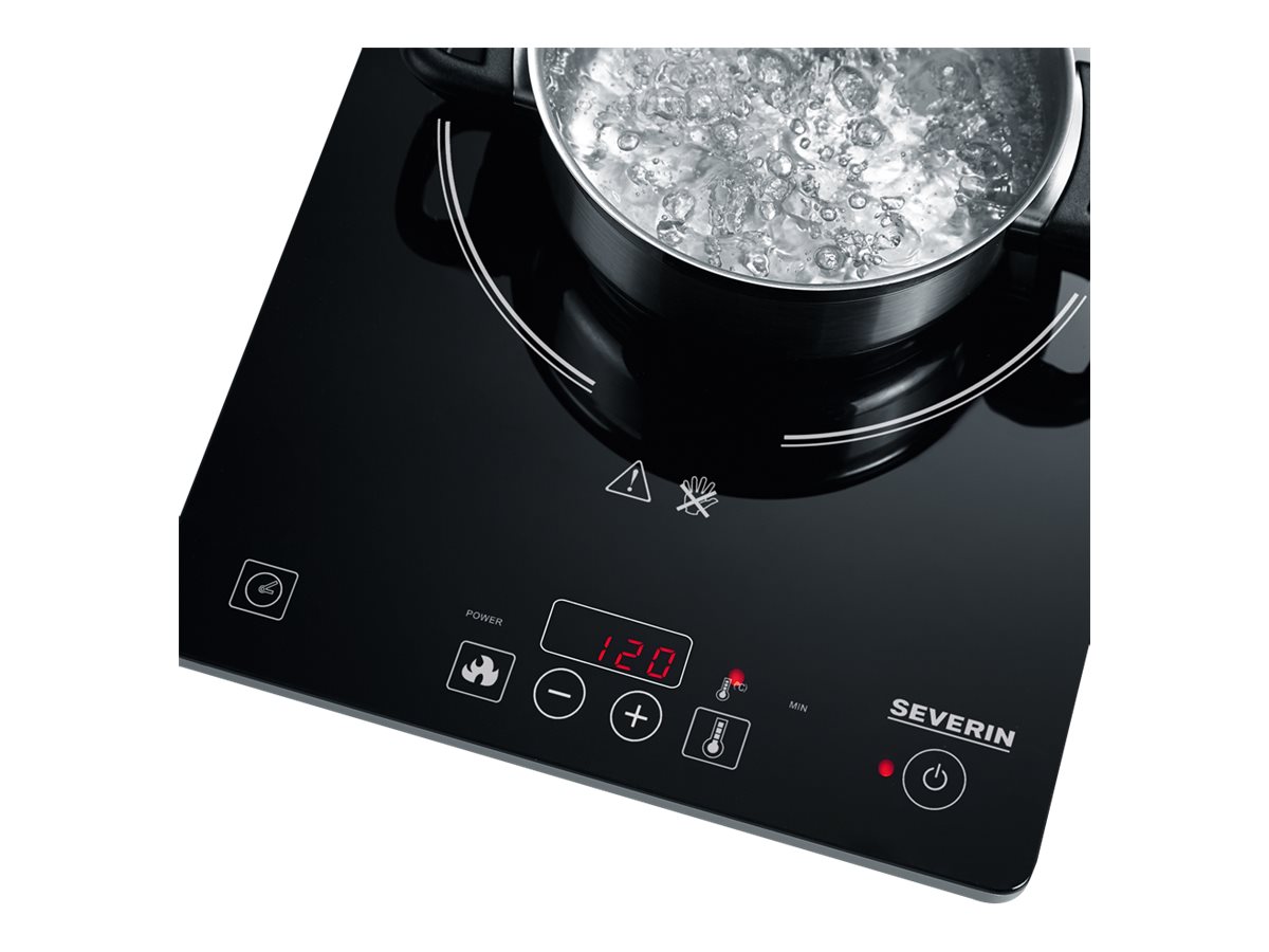 1 Zone Induction Plate Black