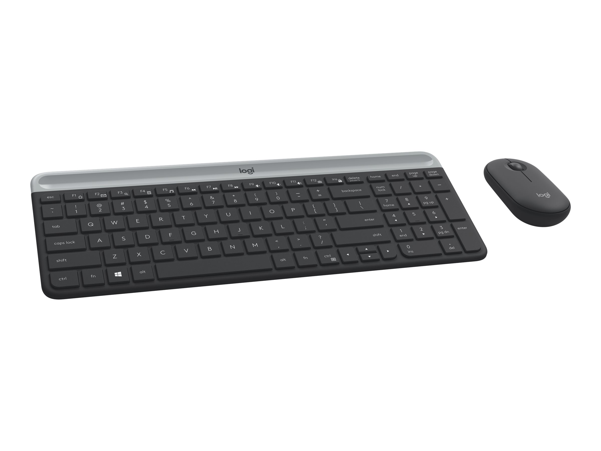 Logitech Slim Wireless Combo MK470 Sæt med mus og tastatur Trådløs Tjekkisk