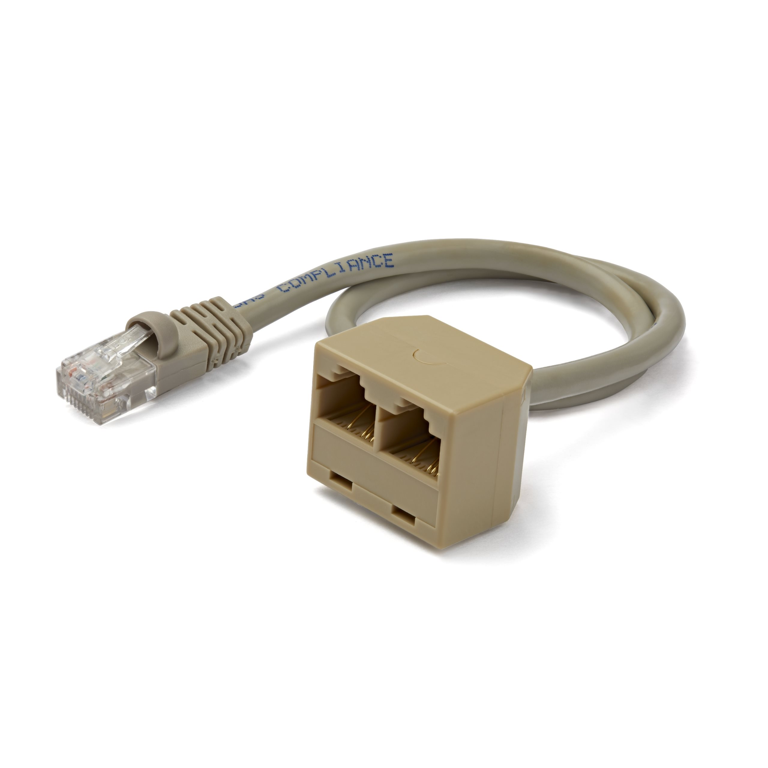 StarTech.com 2-to-1 RJ45 Mbps Splitter/Combiner - One adapter required at each end of the connection Netværk-splitter