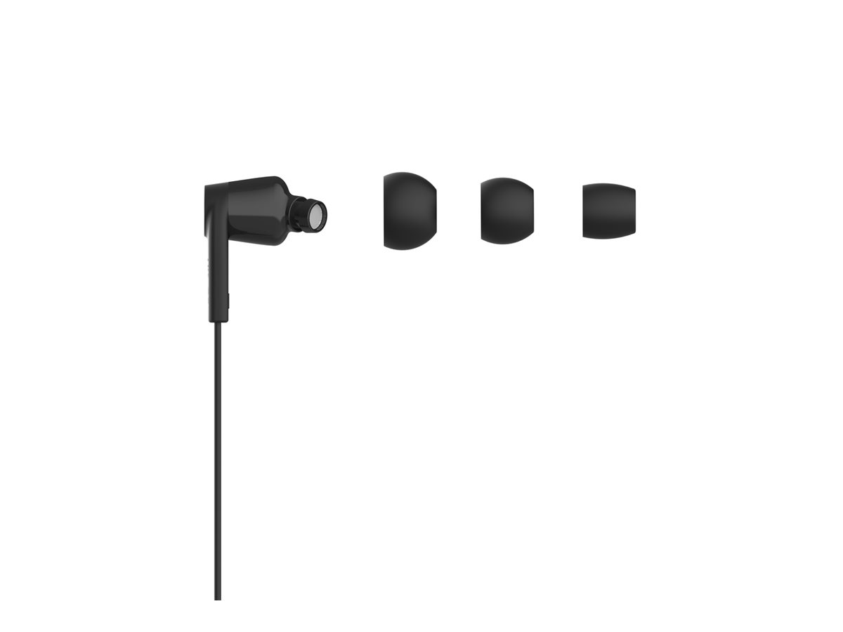 Belkin ROCKSTAR Kabling Øreproptelefoner Sort