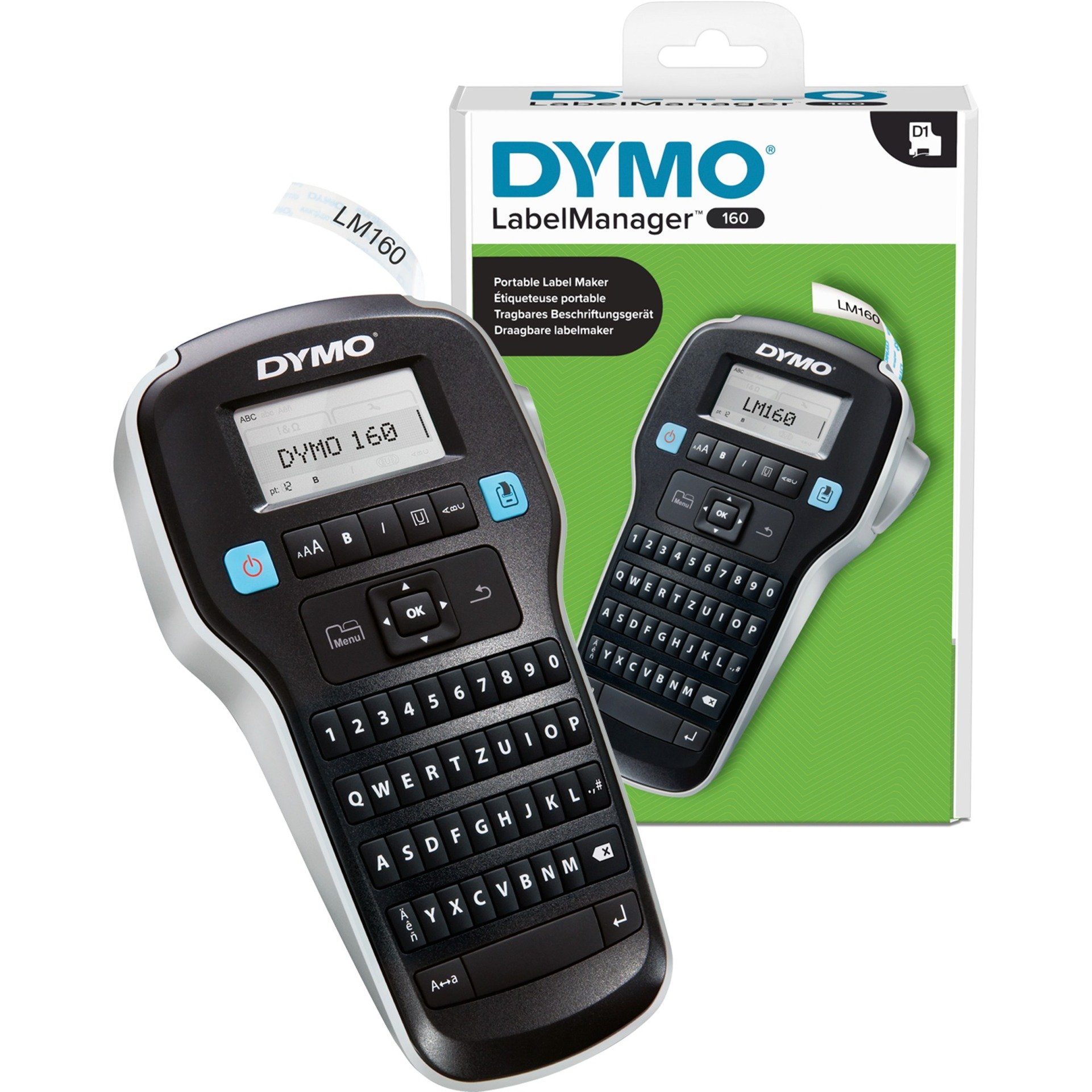 DYMO D1 Mærkattape (1,2 cm x 7 m) 10kassette(r) 2093097