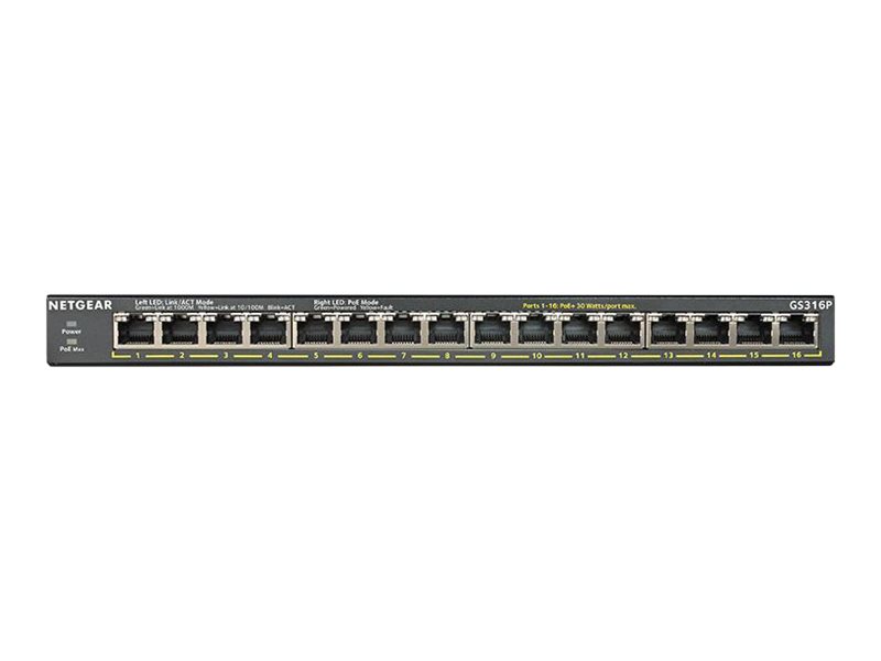NETGEAR GS316P Switch 16-porte Gigabit PoE+