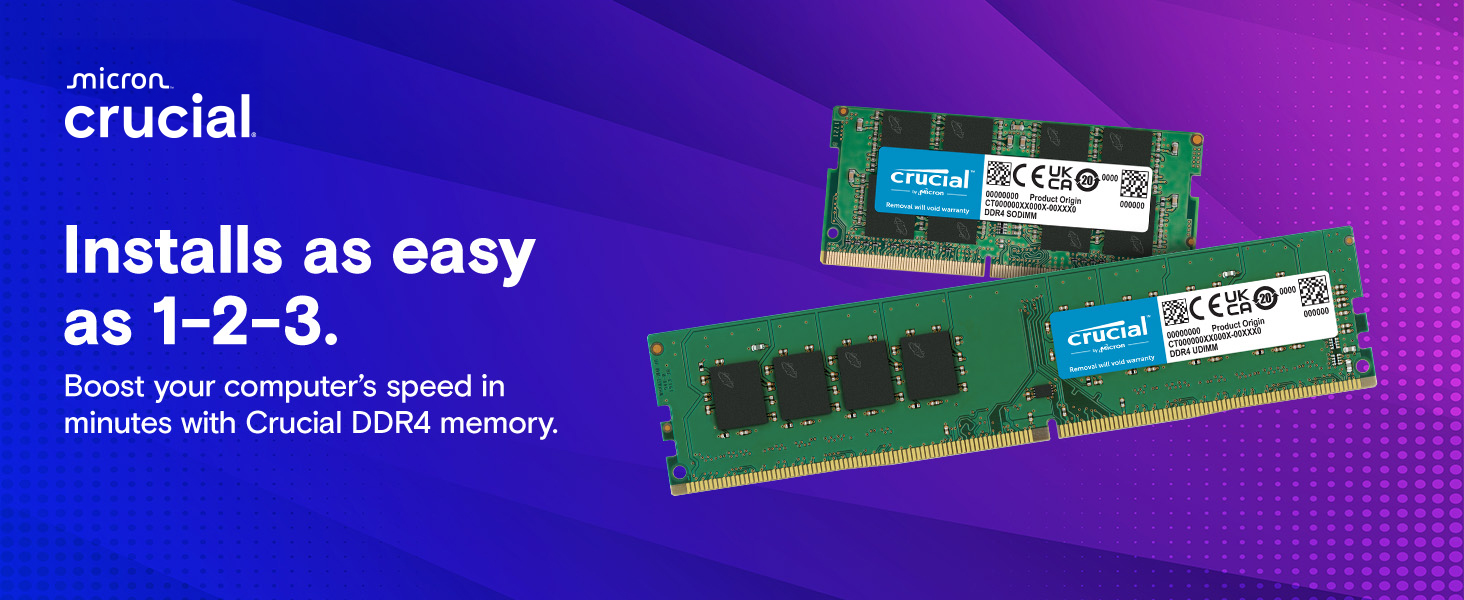Crucial DDR4 32GB 3200MHz CL22 Ikke-ECC
