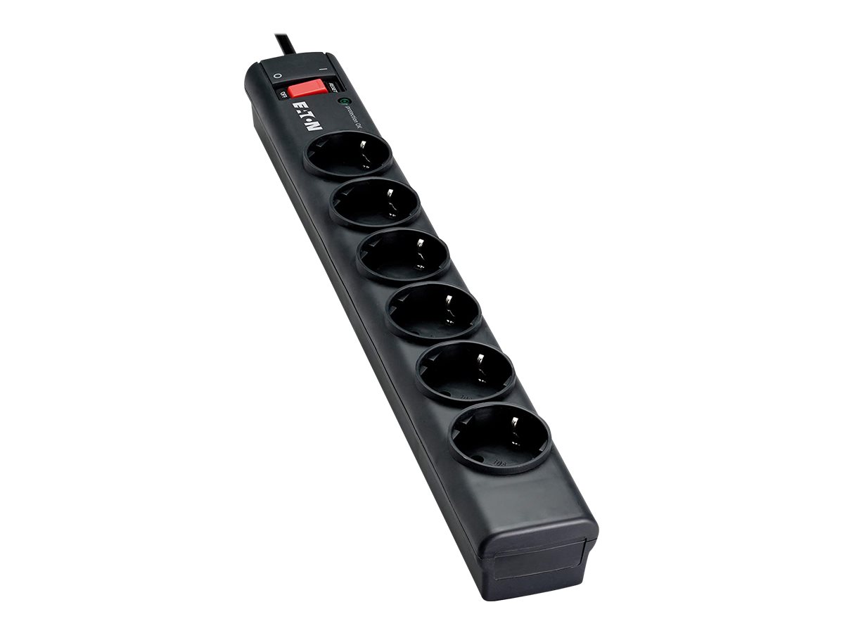 Eaton Protection Strip PS6D Strømstødsbeskytter 6-stik 10A Sort