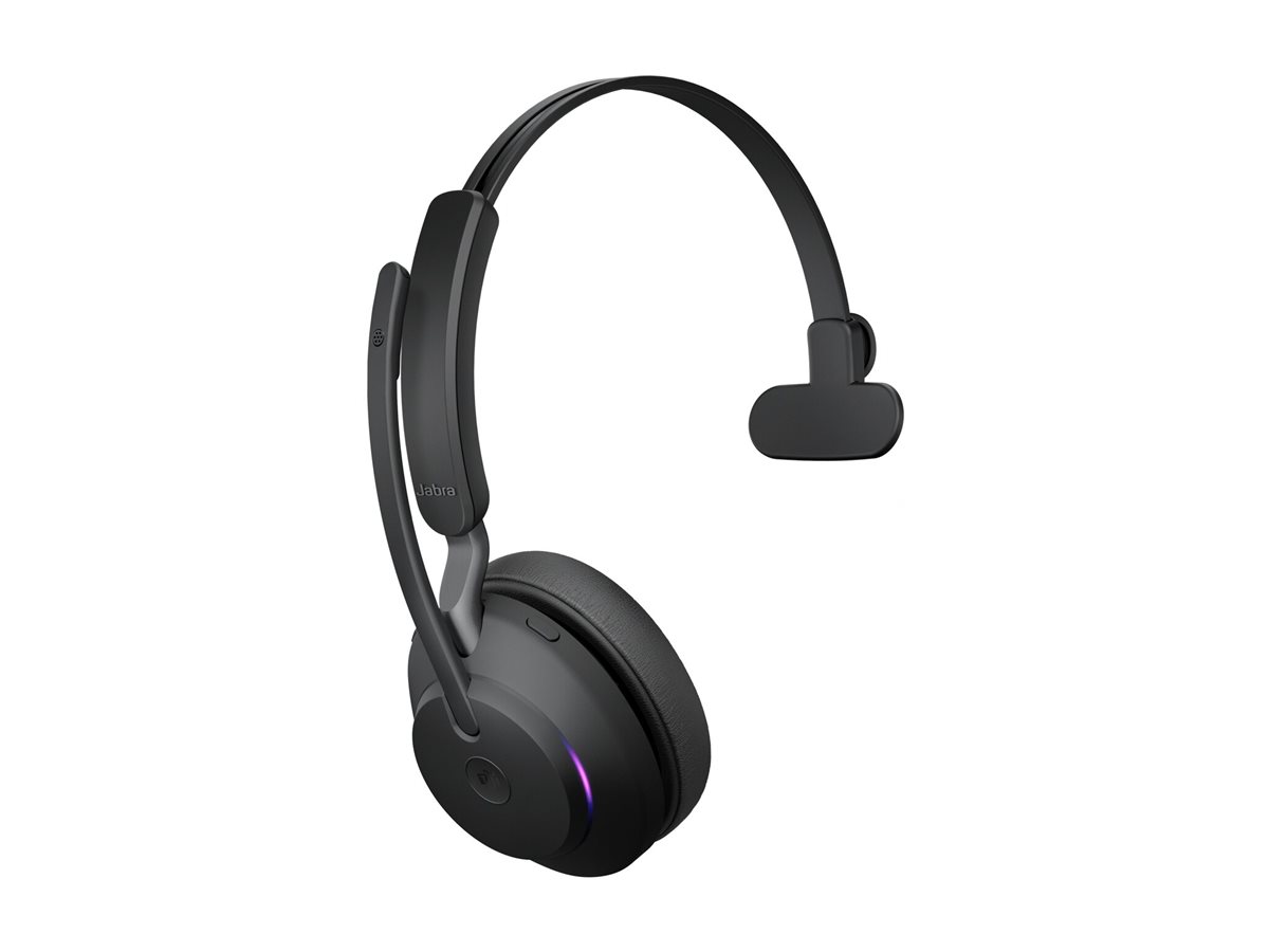 Jabra Evolve2 65 MS Mono Trådløs Høretelefoner Sort