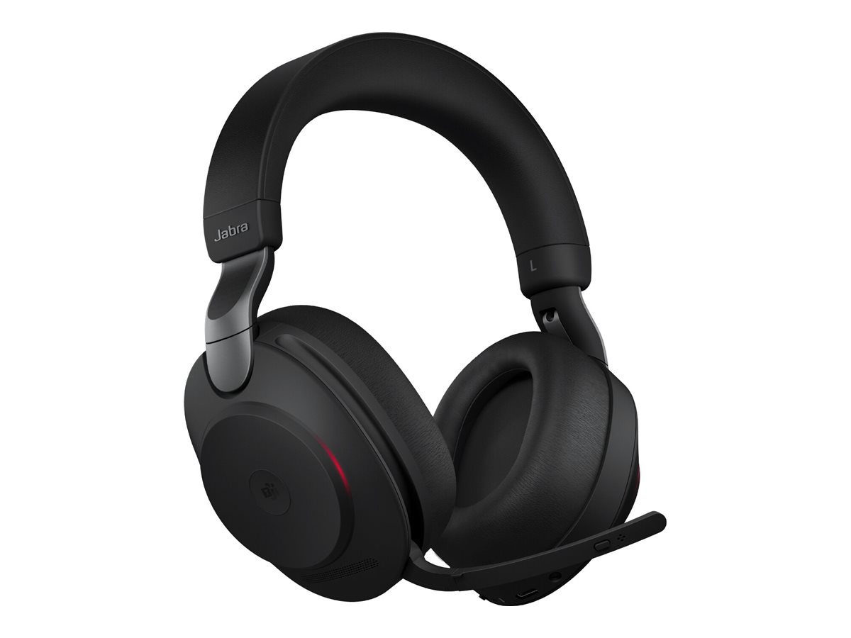 Jabra Evolve2 85 MS Stereo Trådløs Kabling Headset Sort (USB-A model)