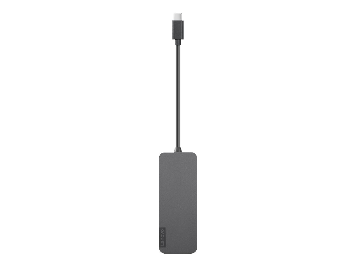 Lenovo USB-C to 4 Port USB-A Hub Grå