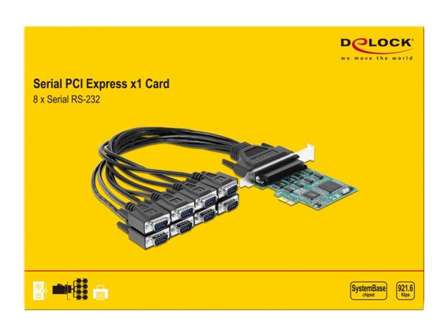 DeLock Seriel adapter PCI Express 1.1 x1 115.2Kbps