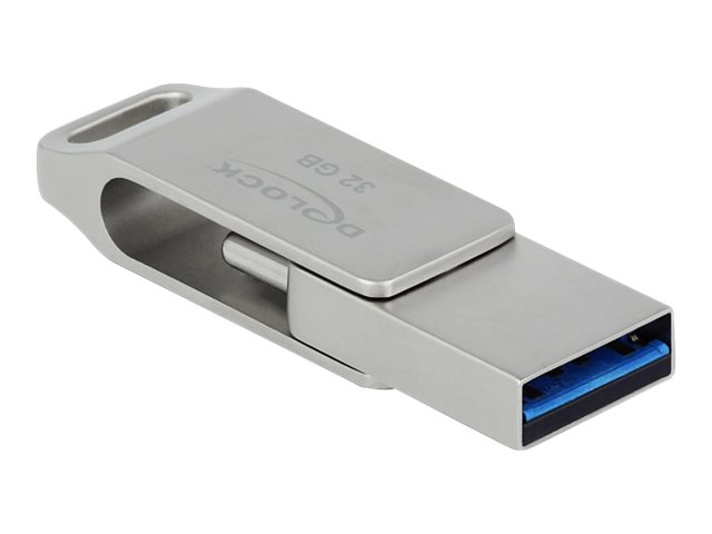 DeLOCK 32GB USB 3.2 Gen 1 / USB-C USB stick Sølv
