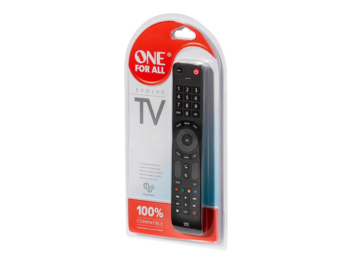 One for All Evolve TV Universal fjernstyring Sort