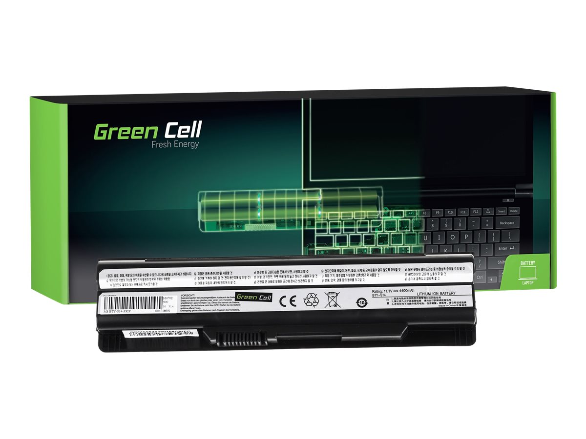 Green Cell Batteri til bærbar computer Litiumion 4400mAh