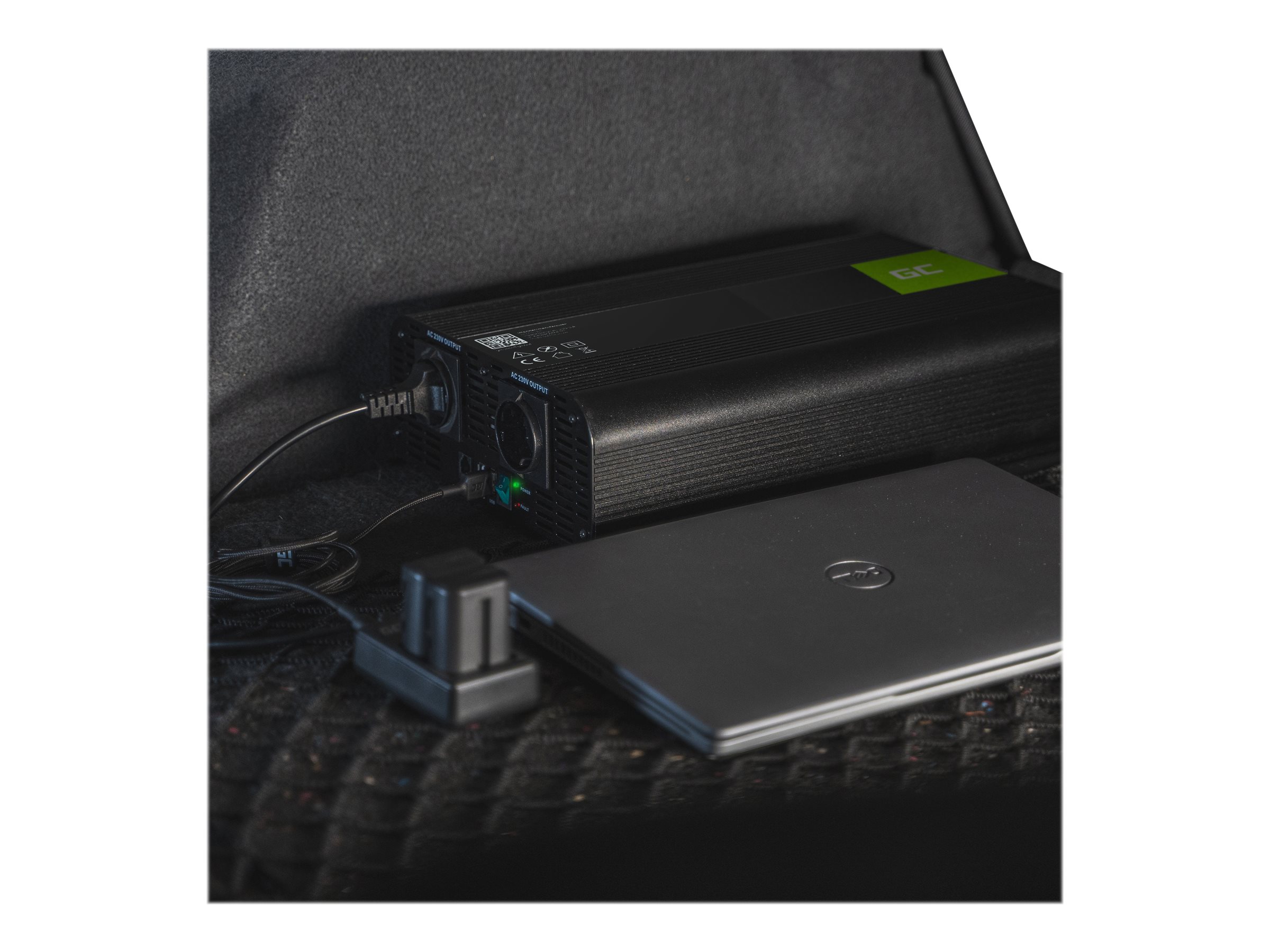Green Cell INV05DE DC til AC inverter Ekstern Sort