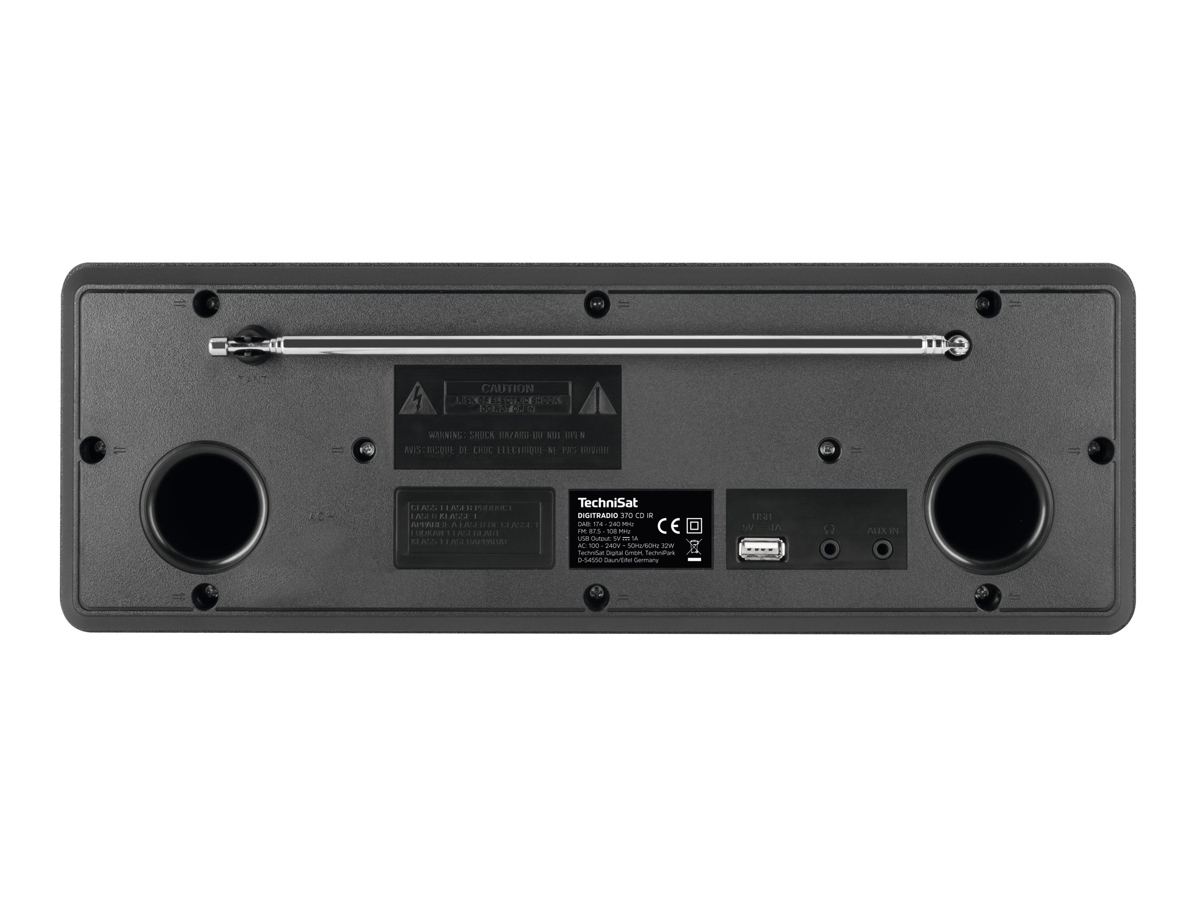 TechniSat DigitRadio 370 CD IR DAB radio Cd / MP3-afspiller Digital afspiller Radio Internet radio Bluetooth-audiomodtager 10Watt
