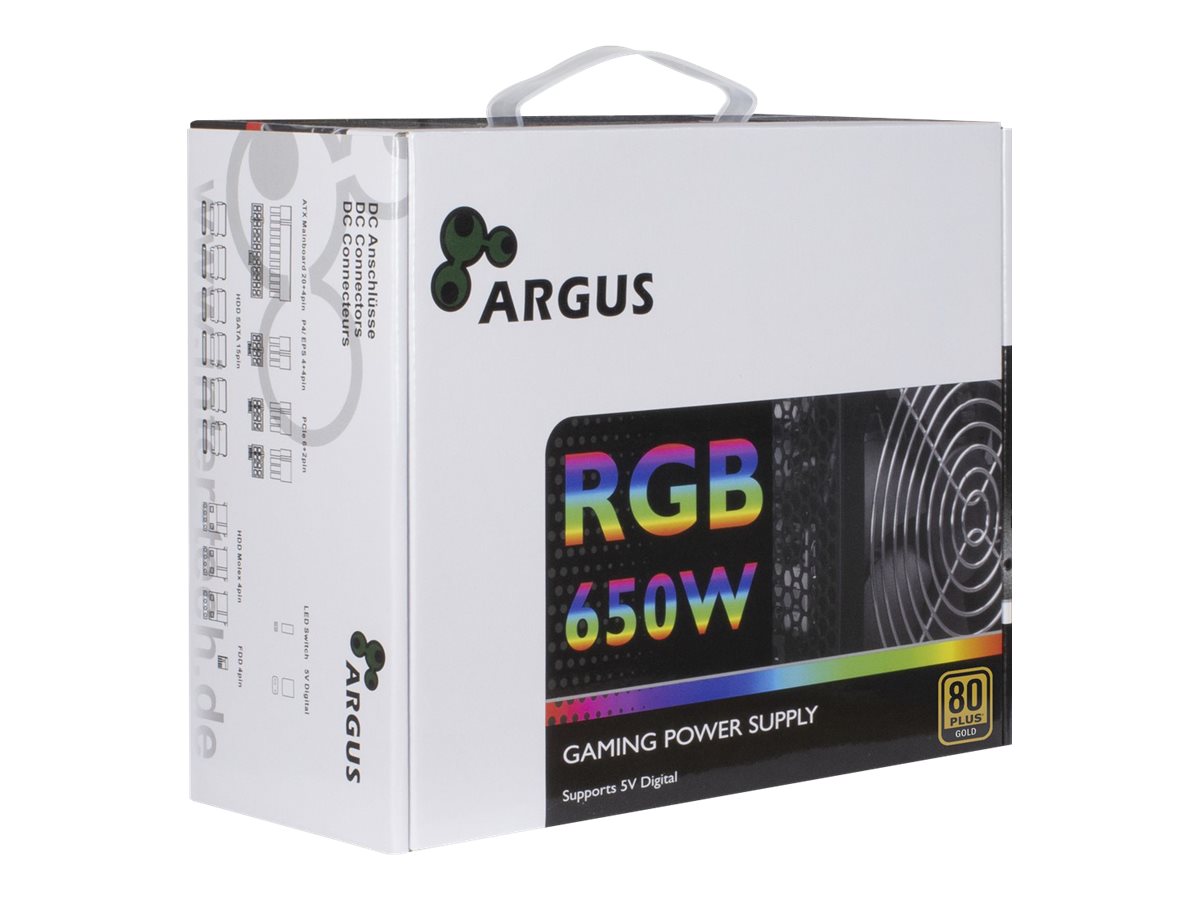 Argus RGB-650W CM II 650Watt 80 PLUS Gold