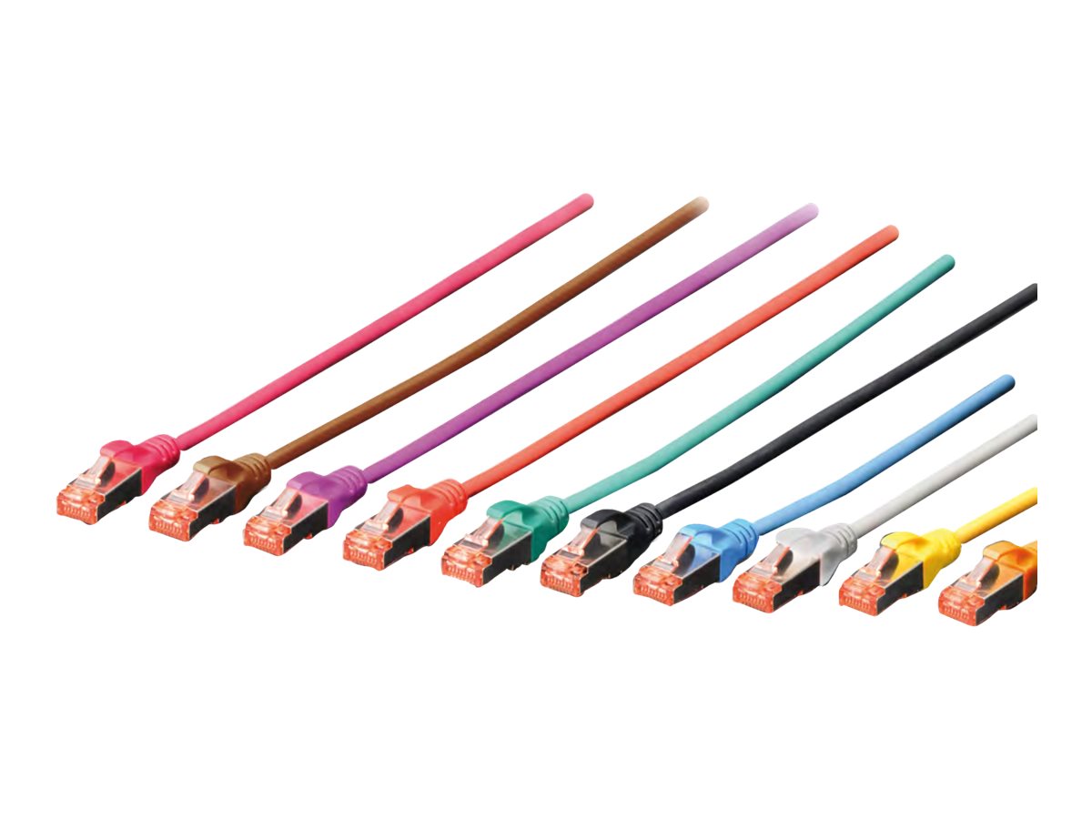 CAT 6 S-FTP patch cord - Cu - LSZH AWG 27/7 - length 0.5 m - Grey