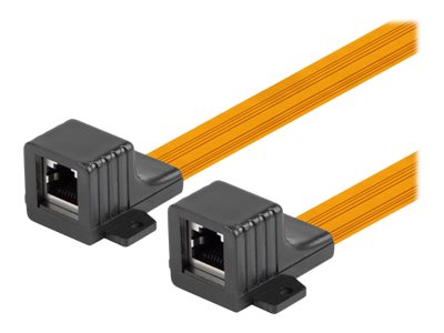 Lanberg CAT 5e 17cm Netværkskobling Sort Orange