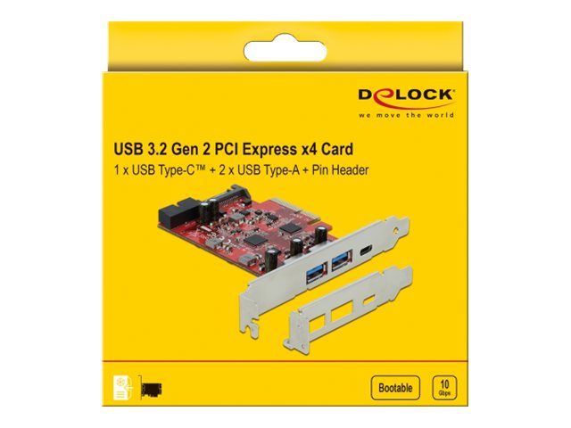 DeLock USB-adapter PCI Express 3.0 x4 10Gbps