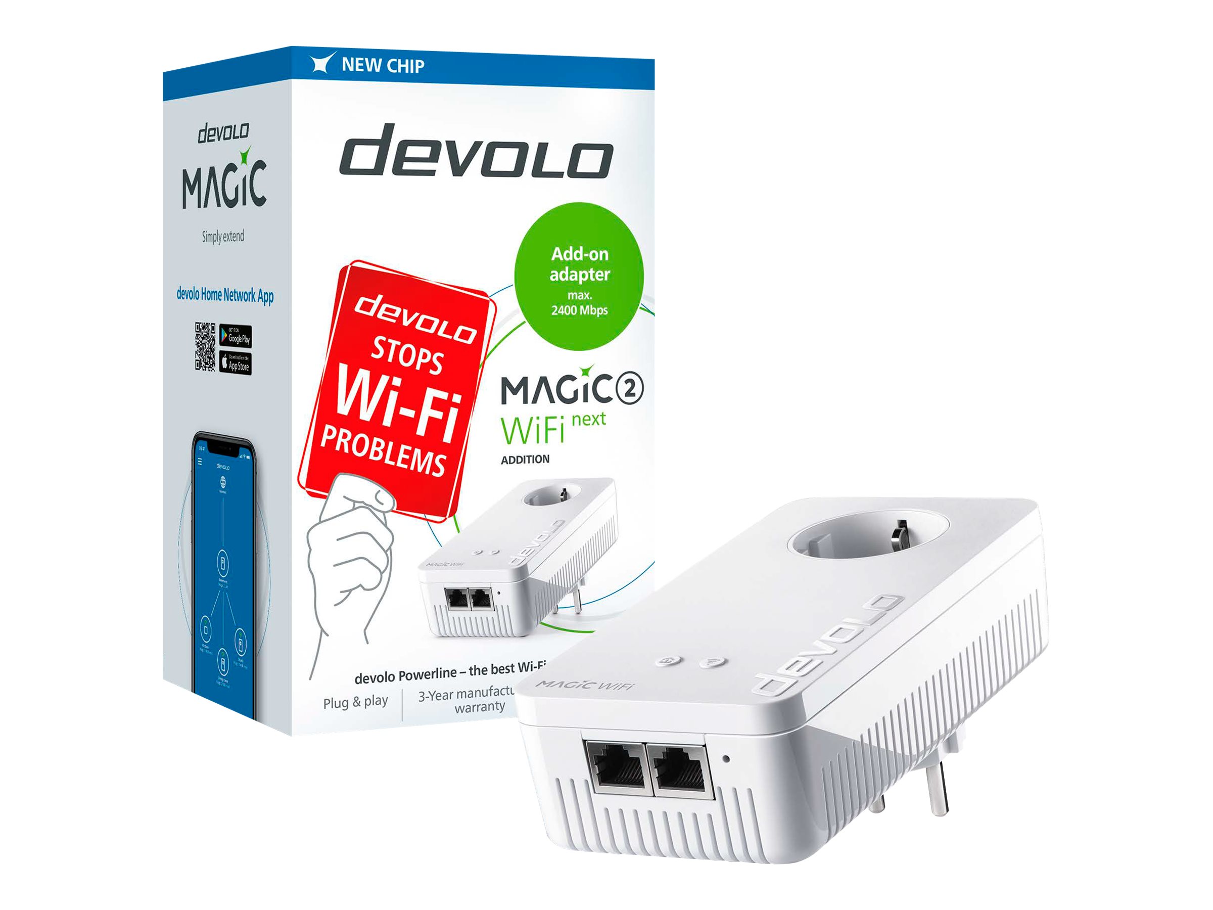devolo Magic 2 WiFi next Bro 2400Mbps Trådløs Kabling
