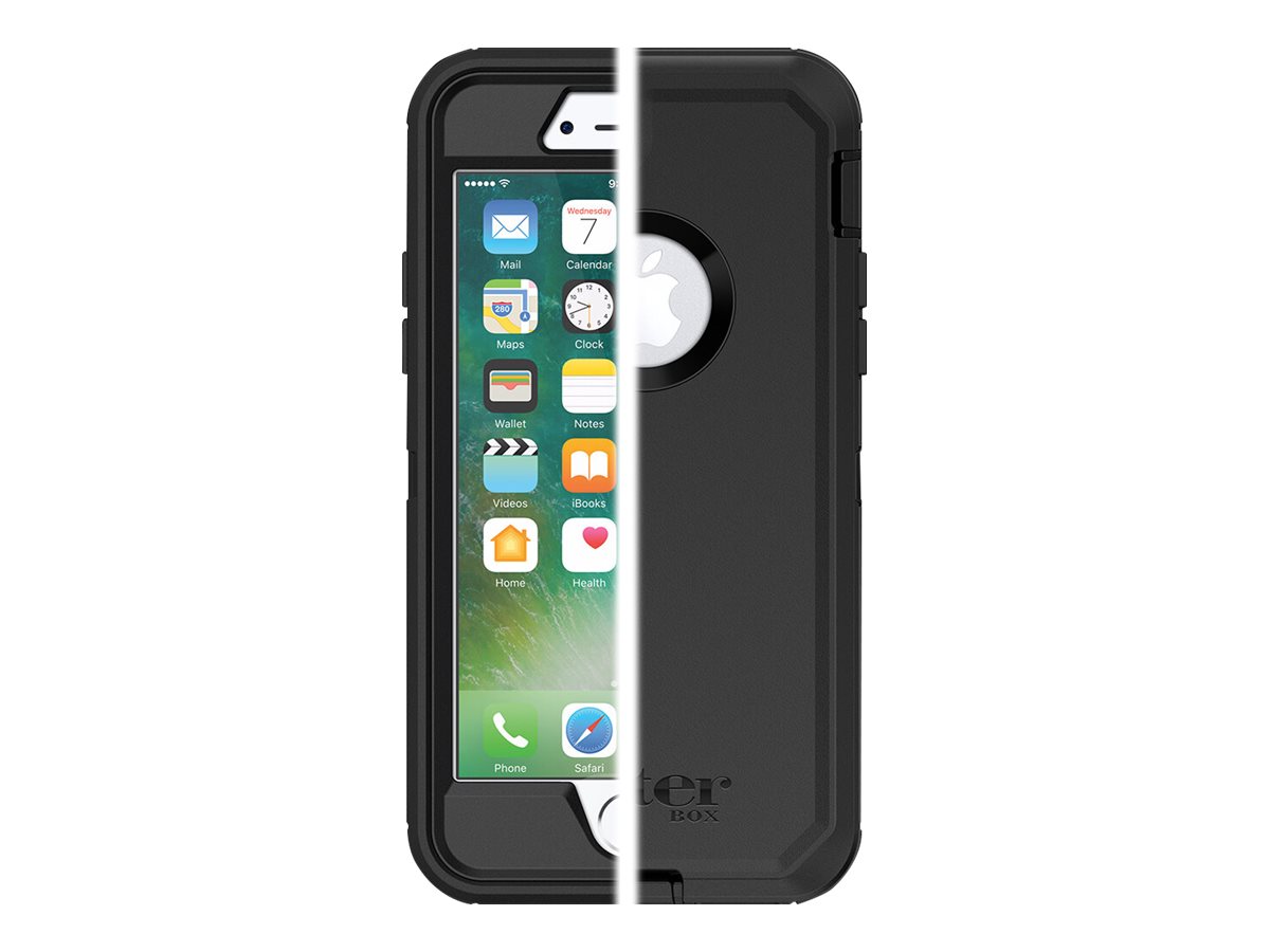 OtterBox Defender Series Apple iPhone 7 Beskyttende kasse Sort Apple iPhone 7, 8, SE (2. generation), SE (3rd generation)