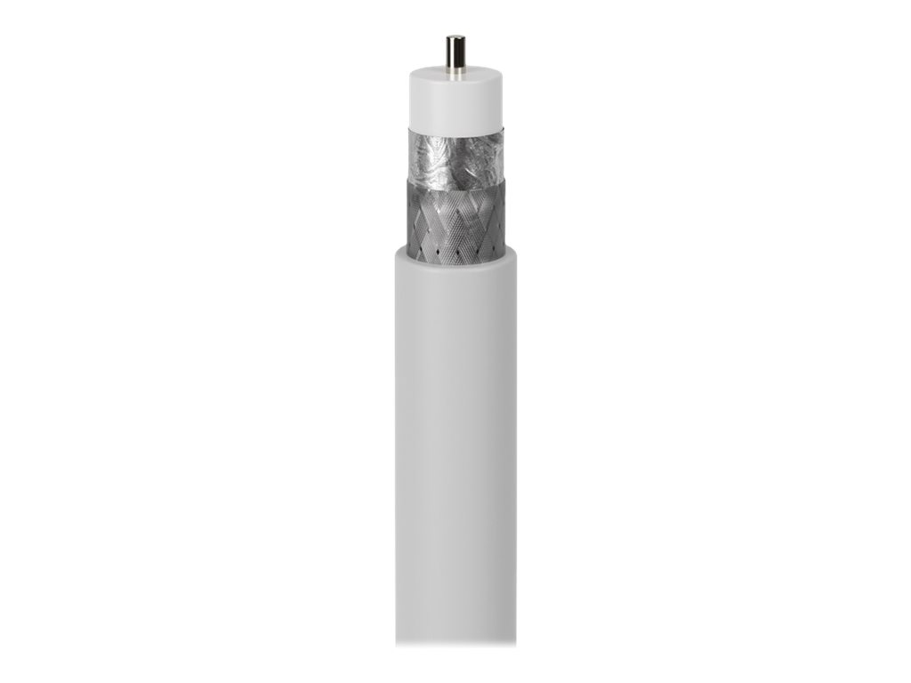 goobay Bulk antenne kabel Dobbelt afskærmet koaksial 25m Hvid Hvid
