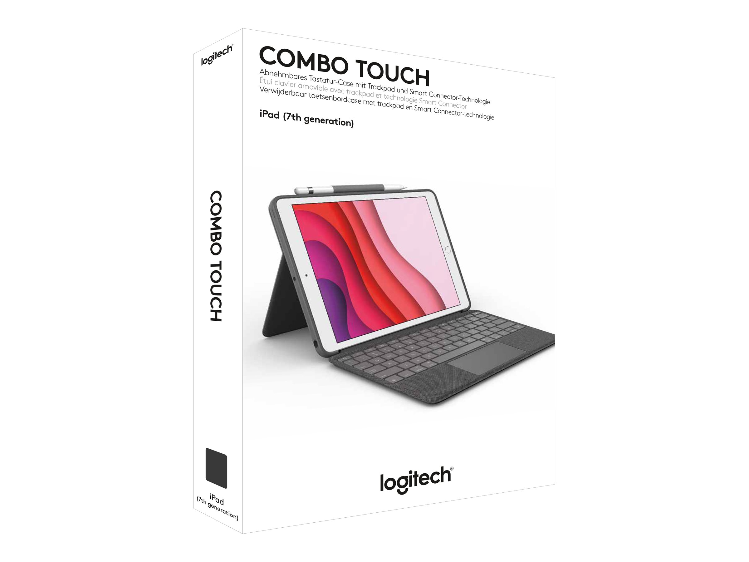 Logitech Combo Touch Tastatur og folio-kasse 5-niveau Kablet Tysk