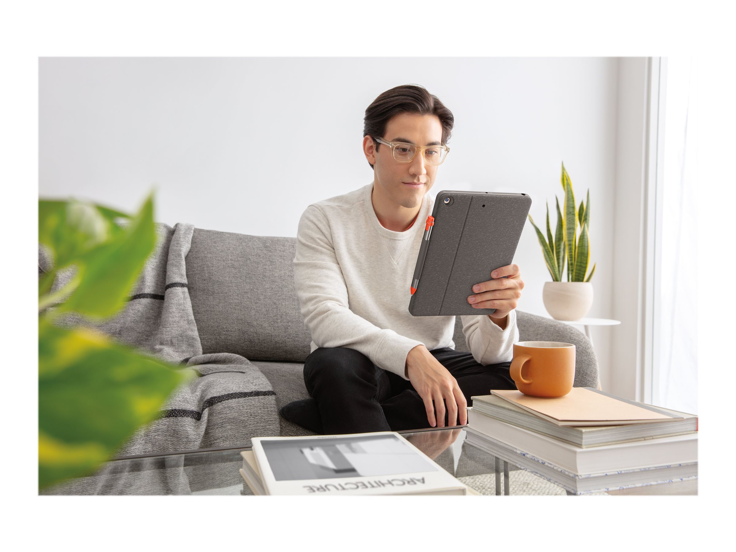 Logitech Combo Touch Tastatur og folio-kasse 5-niveau Kablet Pan Nordic