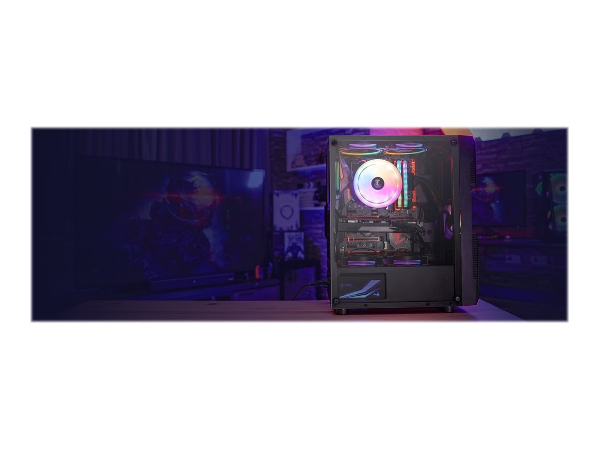 AeroCool Menace Saturn RGB Tower ATX Sort