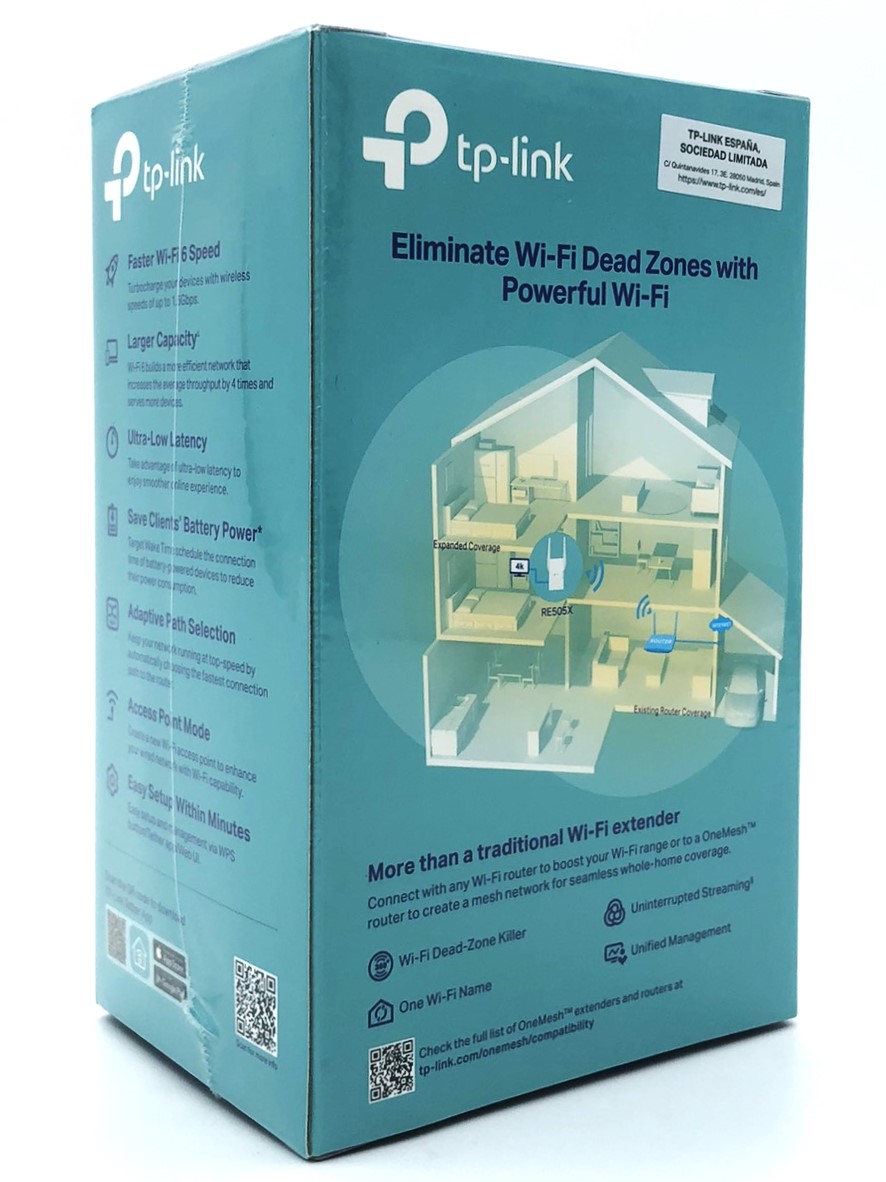TP-Link RE505X WiFi-rækkeviddeforlænger Ekstern