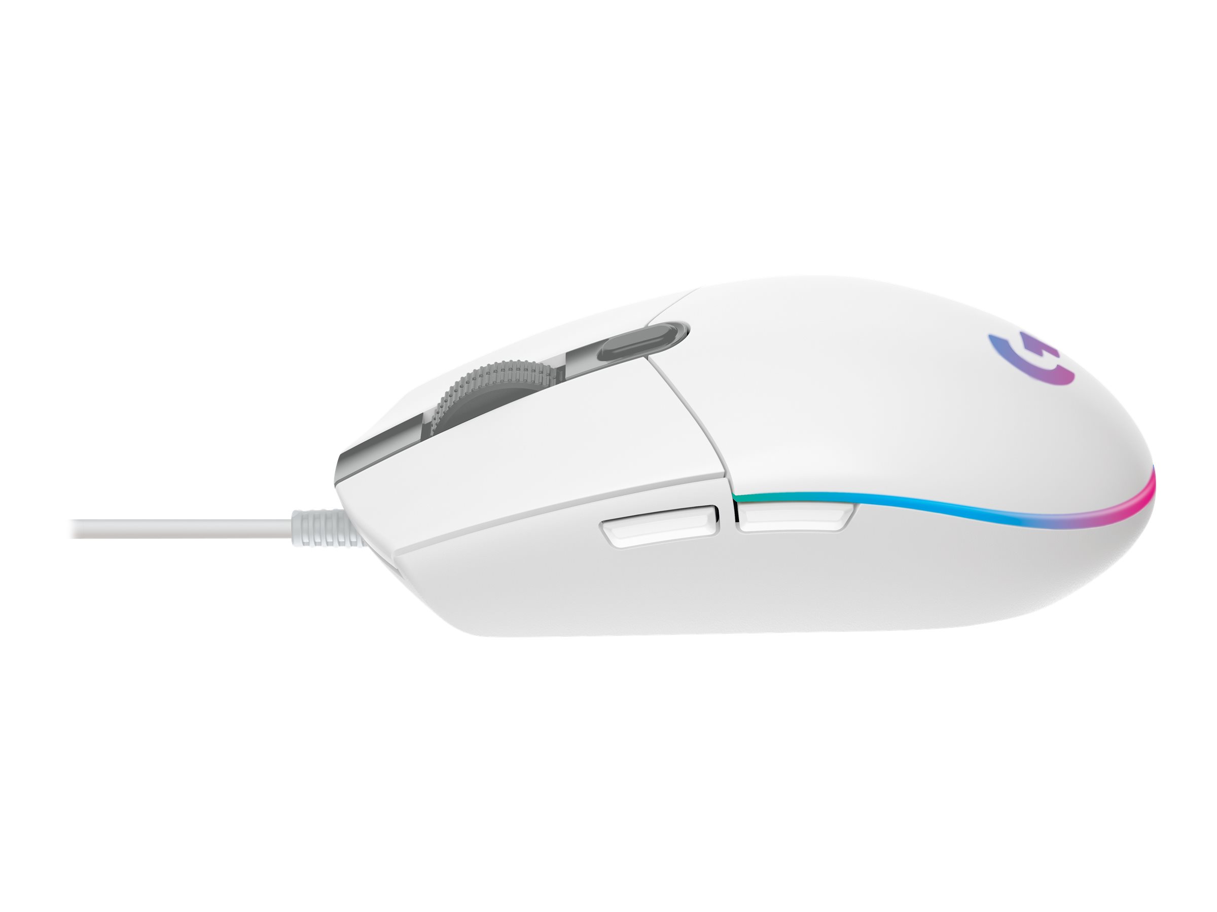 Logitech Gaming Mouse G203 LIGHTSYNC Optisk Kabling Hvid
