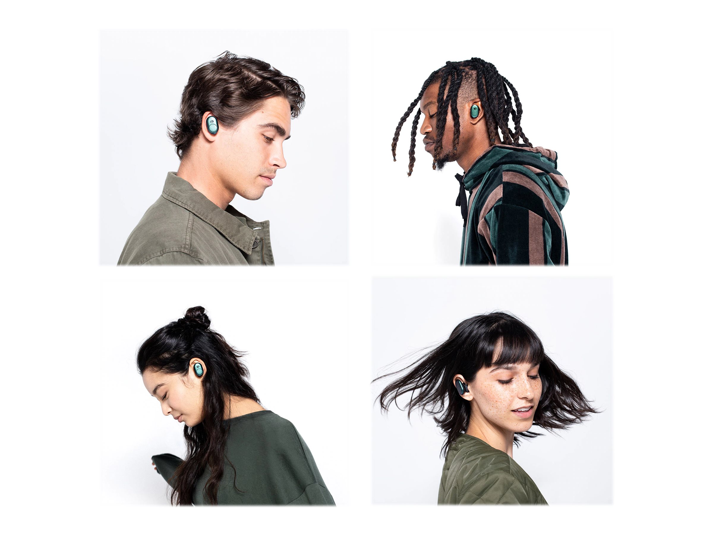 Skullcandy Push Trådløs Ægte trådløse øretelefoner Sort Grå