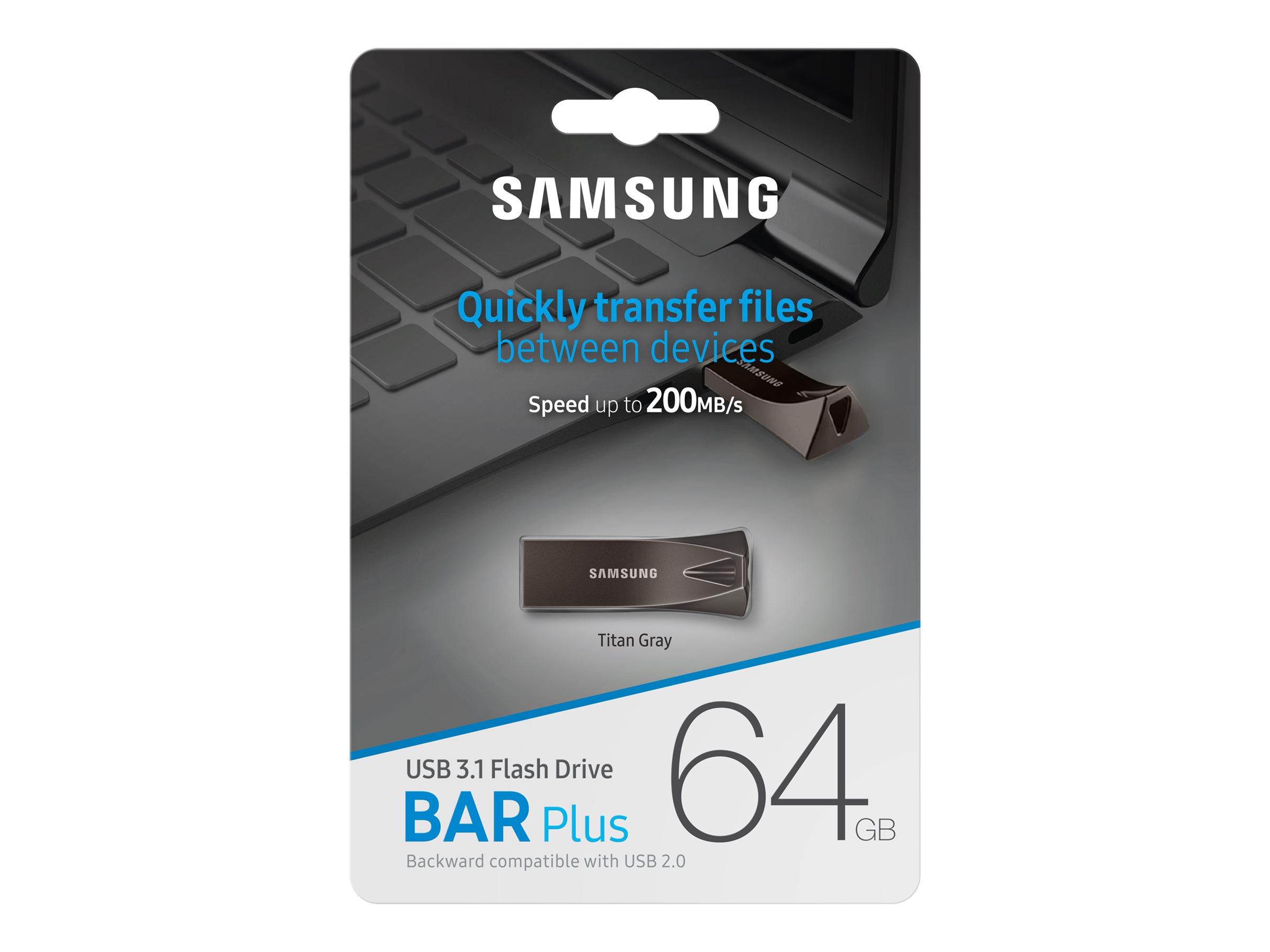 Samsung BAR Plus MUF-64BE4 64GB USB 3.1 Gen 1 USB stick Brun