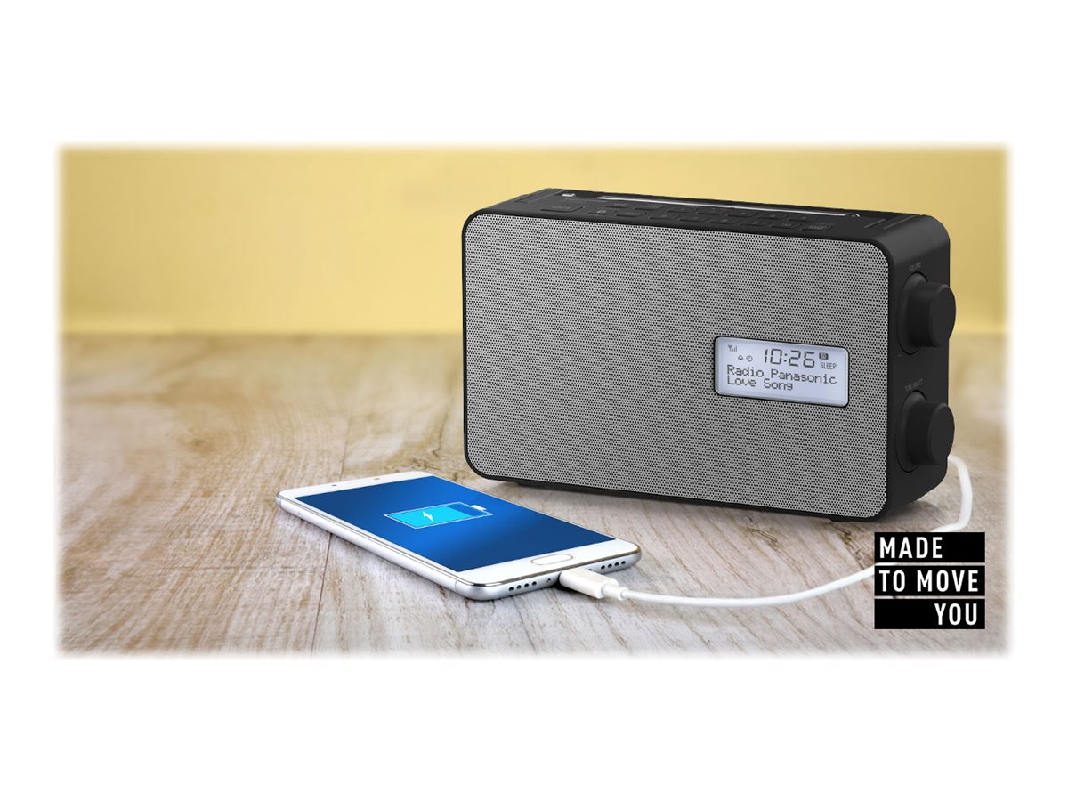 Panasonic RF-D30BT DAB bærbar radio Sort Sølv