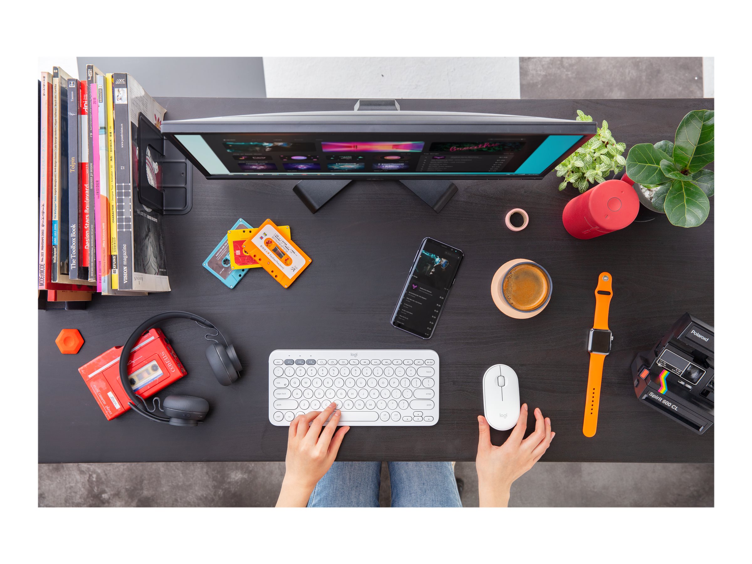 Logitech K380 Multi-Device Bluetooth Keyboard Tastatur Trådløs Tysk