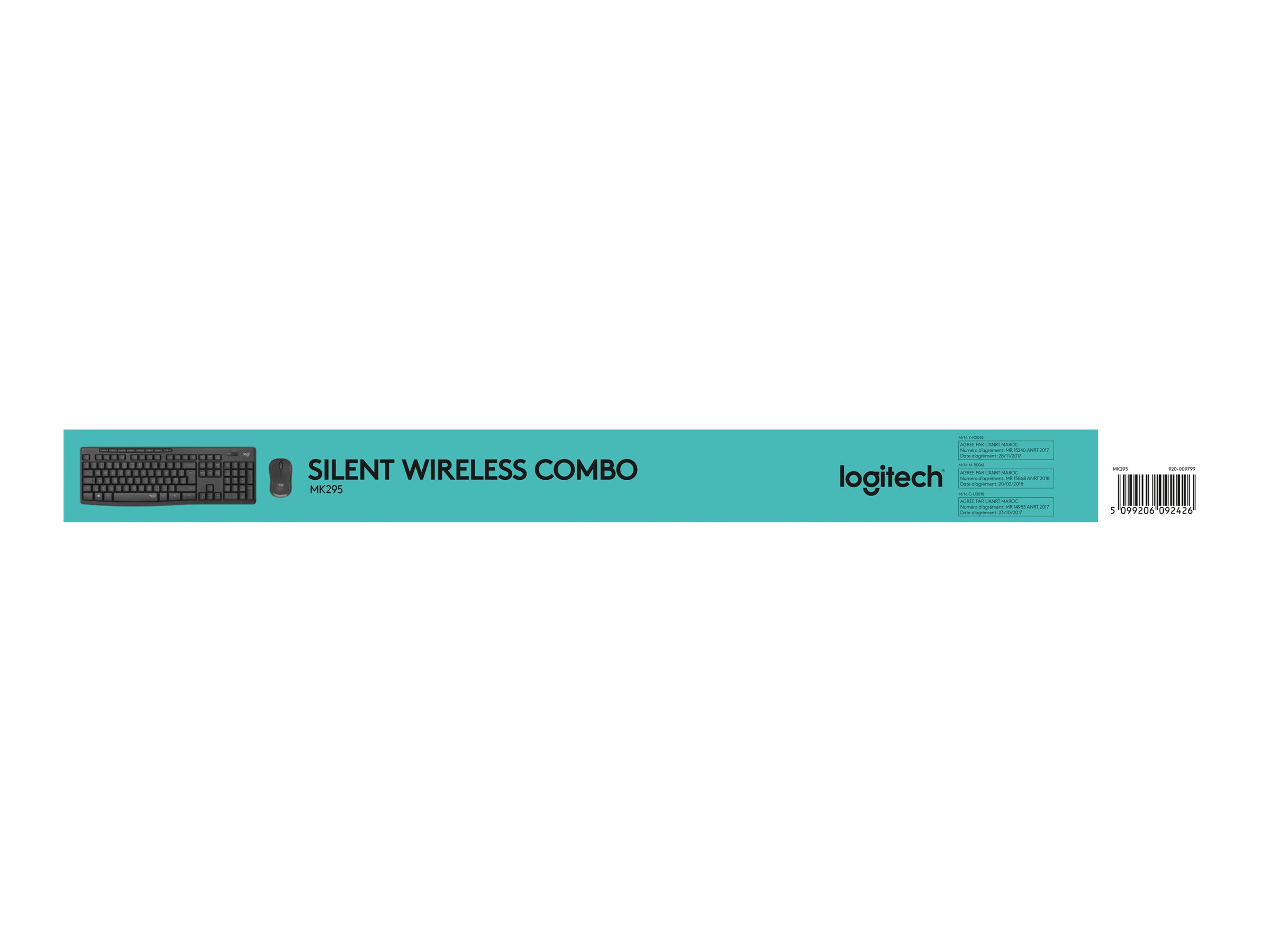 Logitech MK295 Silent Sæt med mus og tastatur Trådløs Schweizisk
