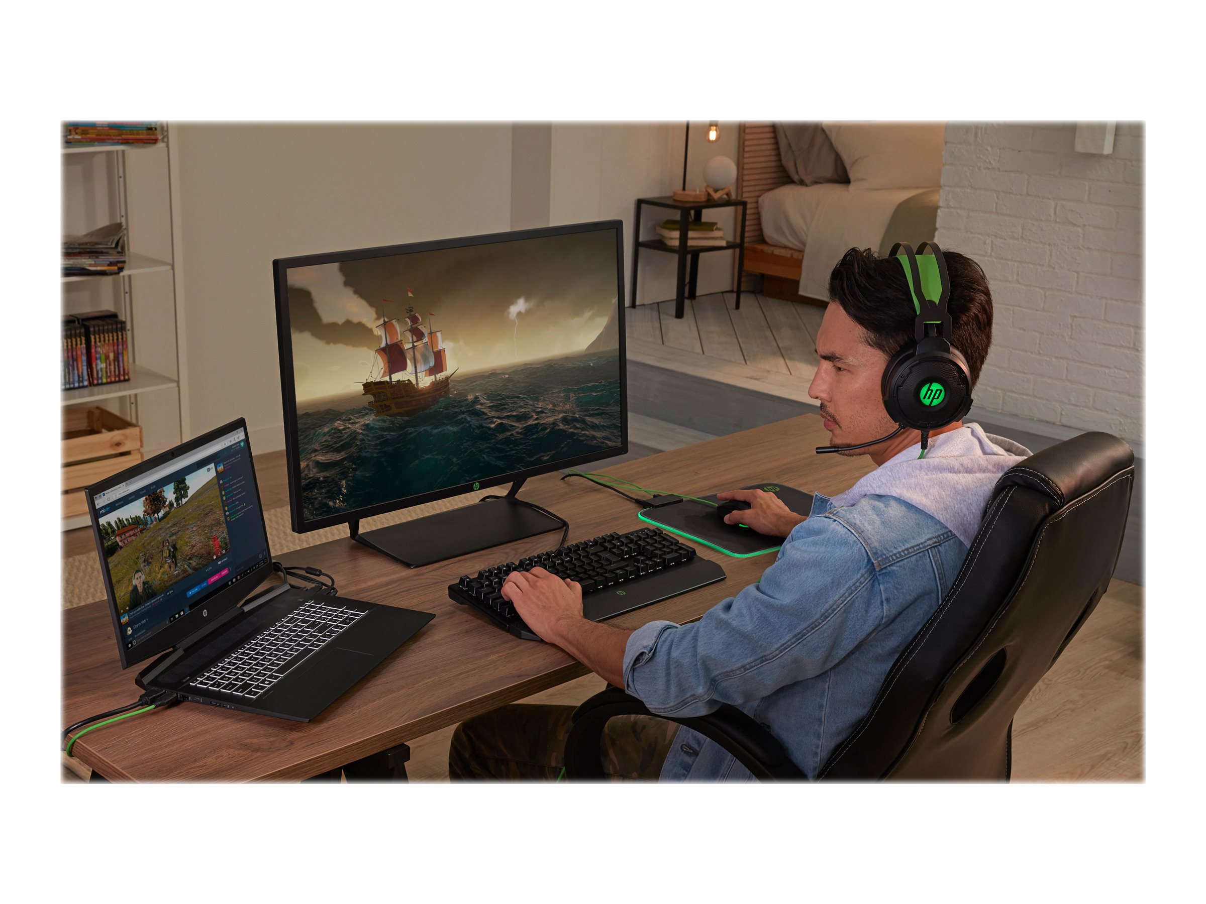 HP Pavilion Gaming 550 Tastatur Mekanisk RGB Tysk